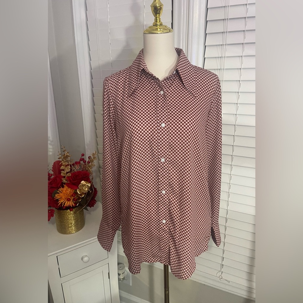 Levi's Red and White Checkered Casual Shirt